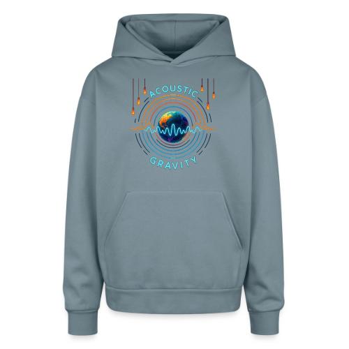 Acoustic Gravity Earth - Oversized Hooded Sweatshirt