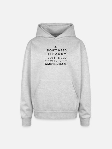 Amsterdam - Oversized Hooded Sweatshirt - heather grey