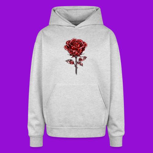 2 Set - Silver and Gold Roses - Oversized Hooded Sweatshirt