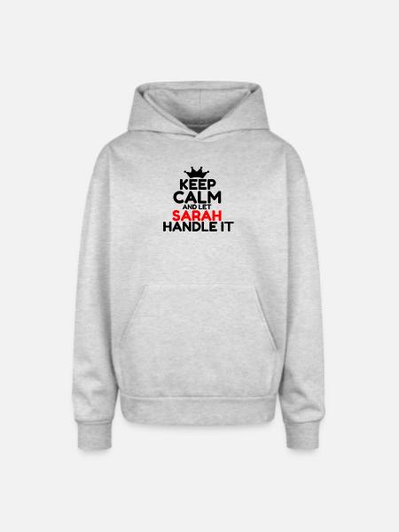 SARAH - Oversized Hooded Sweatshirt - heather grey