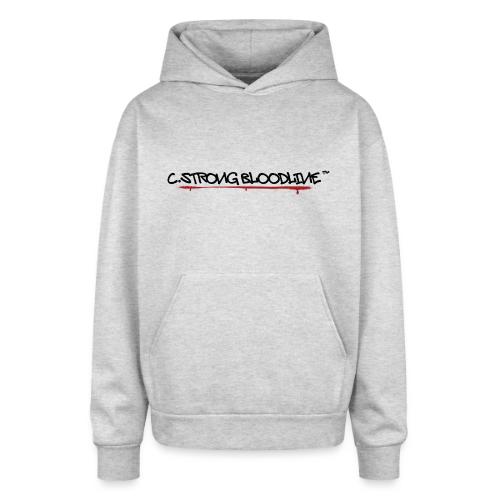 C.Strong Bloodline Logo (Black) - Oversized Hooded Sweatshirt