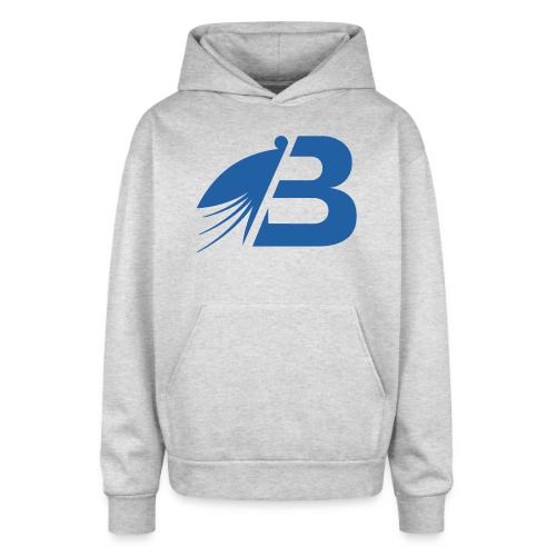 Bluefly Logomark - Blue - Oversized Hooded Sweatshirt