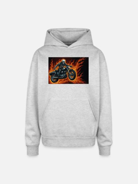 New collection - Oversized Hooded Sweatshirt - heather grey