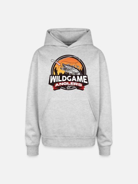 Wildgame Anglers Transparent - Oversized Hooded Sweatshirt - heather grey