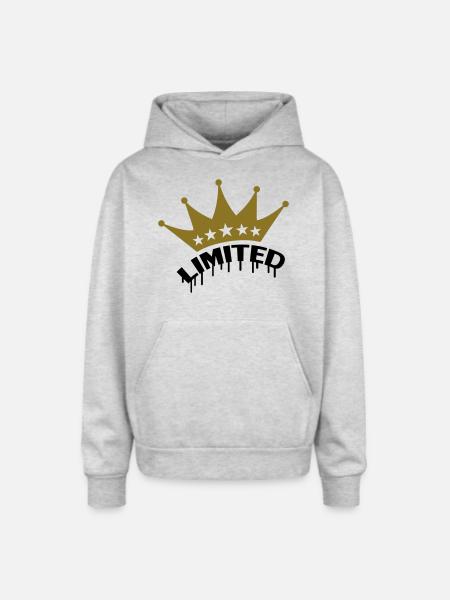 Limited - Oversized Hooded Sweatshirt - heather grey