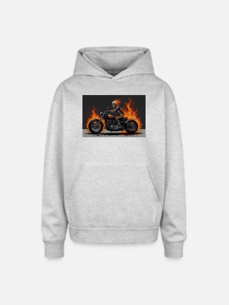 New collection - Oversized Hooded Sweatshirt - heather grey