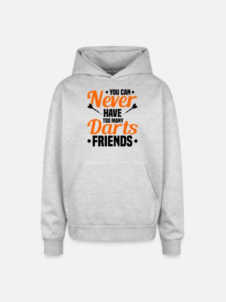 Darts Dart Player - Oversized Hooded Sweatshirt - heather grey