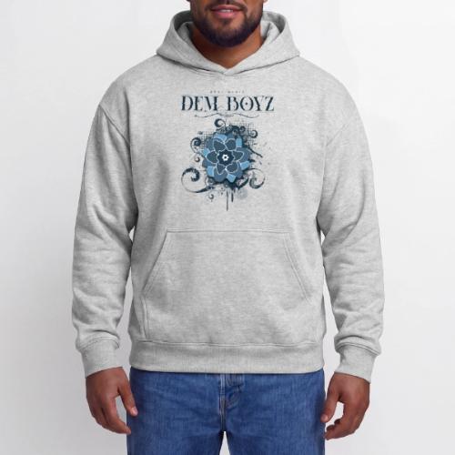 Flower Splash Blues - Oversized Hooded Sweatshirt