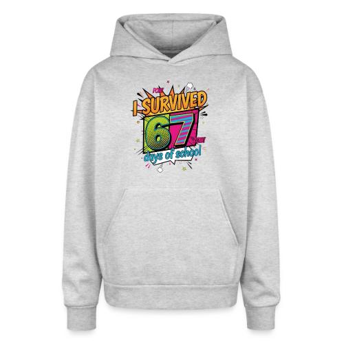 I Survived 67 Days of School T-Shirt – Funny Teach - Oversized Hooded Sweatshirt