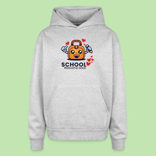 first day of school outfit- school Welcome back - Oversized Hooded Sweatshirt