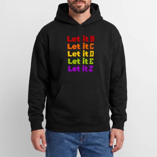 Let It Be Alphabetical - Oversized Hooded Sweatshirt