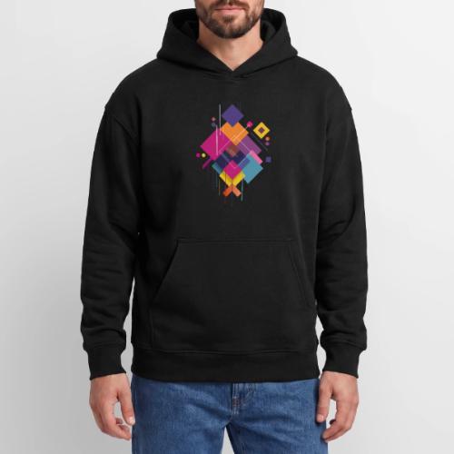 Vibrant Geometry - Oversized Hooded Sweatshirt