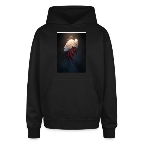 Angel vs Demon Wings Dark Aesthetic Gothic T-Shirt - Oversized Hooded Sweatshirt