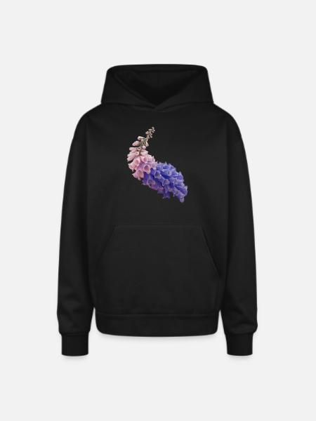flume skin - Oversized Hooded Sweatshirt - black