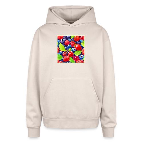Summer Berry Medley - Oversized Hooded Sweatshirt