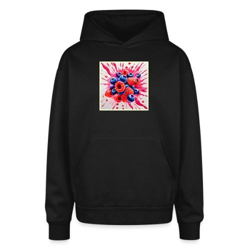 Summer Berry Sensation - Oversized Hooded Sweatshirt