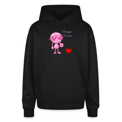 Smoon City_Viareggio Tuscany Pink - Oversized Hooded Sweatshirt