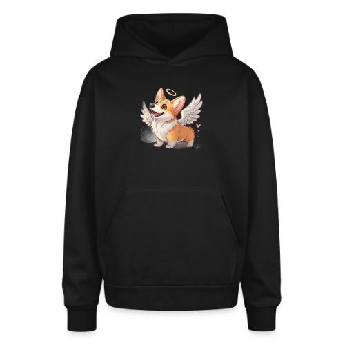 Angel Wings Corgi - Oversized Hooded Sweatshirt