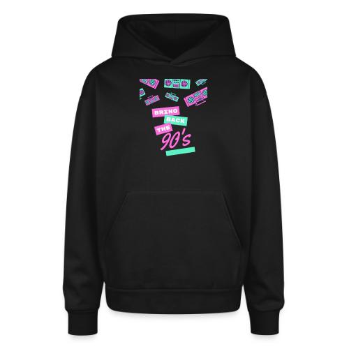 Bring Back The 90s Nostalgia Design| Retro 90s Art - Oversized Hooded Sweatshirt