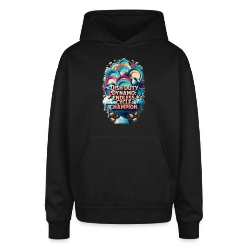 Dish Duty Dynamo T Shirt, Endless Cycle Champion - Oversized Hooded Sweatshirt