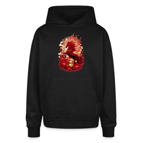 Year of the Horse Ascent T Shirt, Lunar New Year - Oversized Hooded Sweatshirt