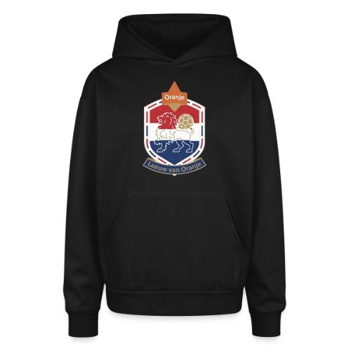 Netherlands Lion Crest T-Shirt, Dutch Badge Gift - Oversized Hooded Sweatshirt
