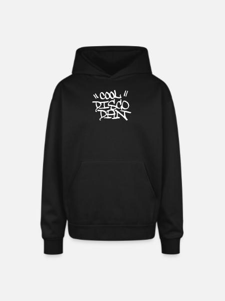Cool Disco Dan - Oversized Hooded Sweatshirt - black
