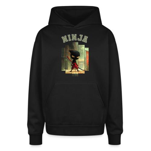 Cute Ninja Attack - Oversized Hooded Sweatshirt