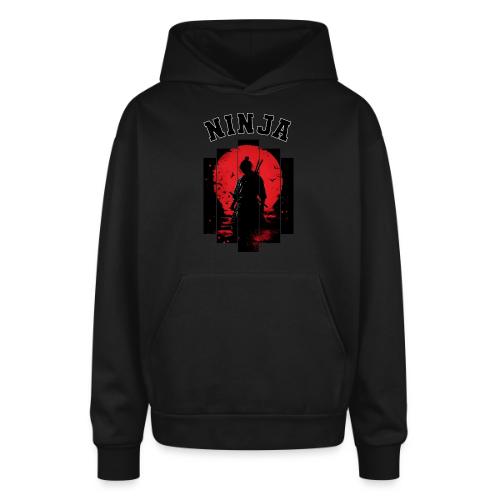 Ninja in the Shadows - Oversized Hooded Sweatshirt
