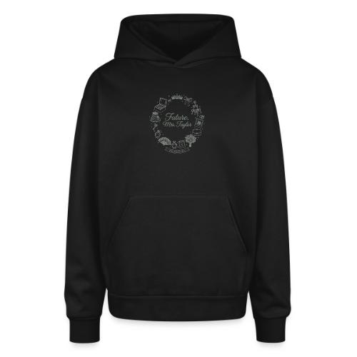 Future Mrs Minimalist Bridal Line Art - Oversized Hooded Sweatshirt