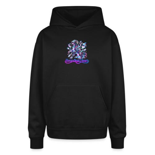 Boundless Heart Neon Galaxy Dog Shirt - Oversized Hooded Sweatshirt