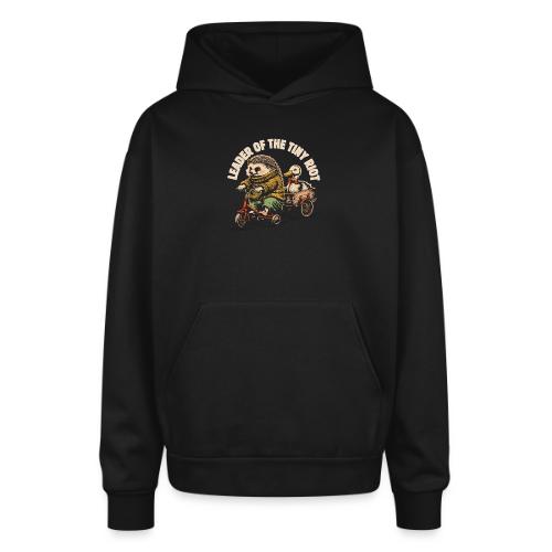 Leader of the Tiny Riot Design - Oversized Hooded Sweatshirt