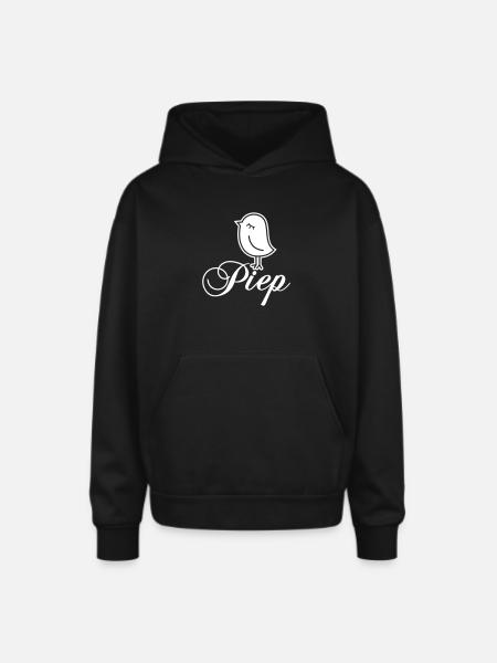 Sparrow “Piep” - Oversized Hooded Sweatshirt - black