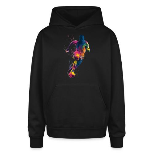 Soccer: Kick of Colors - Oversized Hooded Sweatshirt