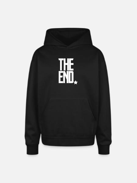 The End Game Screen - Oversized Hooded Sweatshirt - black