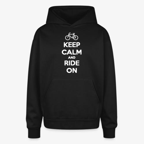 keep_calm_and_ride_on - Oversized Hooded Sweatshirt