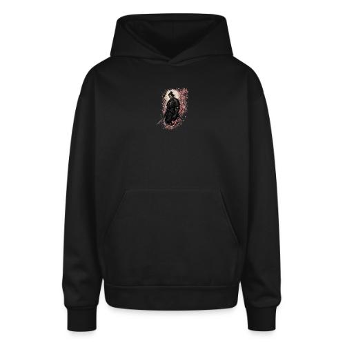 Samurai cherry blossoms - Oversized Hooded Sweatshirt
