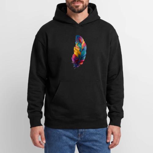 Spectrum Feather Flow - Oversized Hooded Sweatshirt
