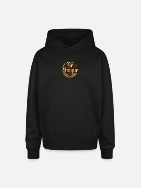 Be Unique  - Oversized Hooded Sweatshirt - black