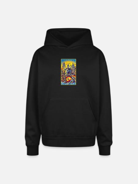 Spanien Stier Espana Design - Oversized Hooded Sweatshirt - black