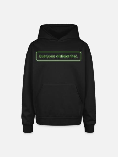 Design metadata request - Oversized Hooded Sweatshirt - black