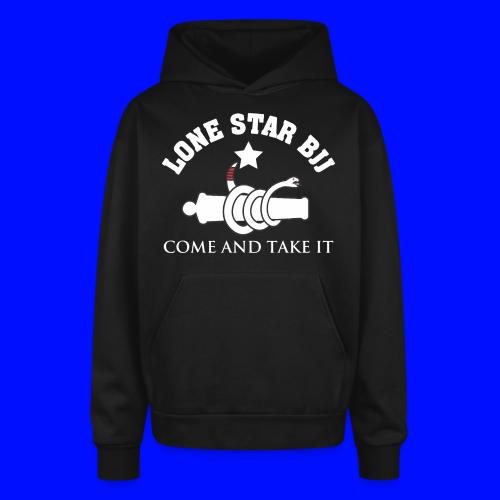 Lone Star BJJ - Come and Take It - White and Red - Oversized Hooded Sweatshirt