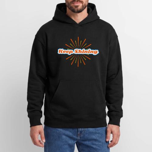 Keep Shining: Radiant Energy Design - Oversized Hooded Sweatshirt