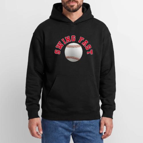 Baseball: Swing Fast Energy - Oversized Hooded Sweatshirt