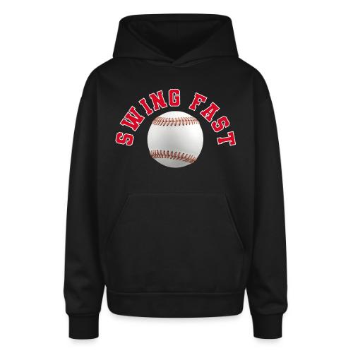 Baseball: Swing Fast Energy - Oversized Hooded Sweatshirt