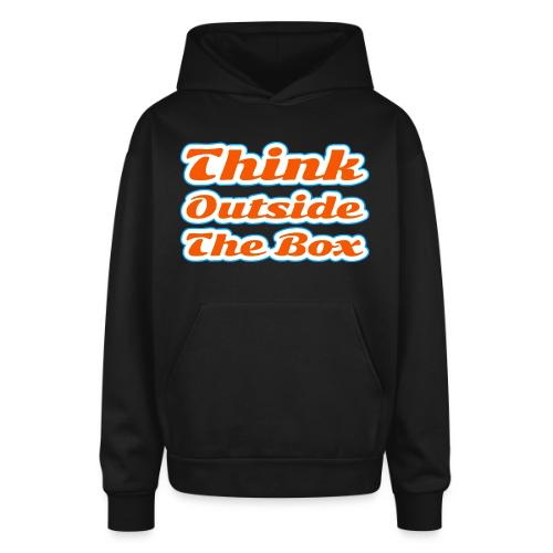 Think Outside the Box — Creative Mindset Script - Oversized Hooded Sweatshirt