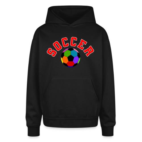 Soccer: Colorful Kick - Oversized Hooded Sweatshirt