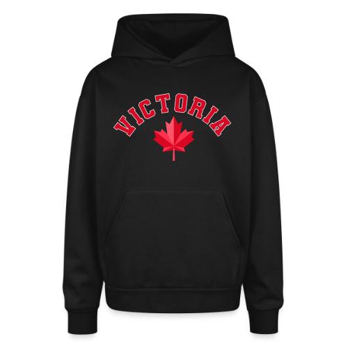 Victoria with maple leaf - Oversized Hooded Sweatshirt