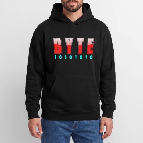 BYTE Binary Code Design - Oversized Hooded Sweatshirt