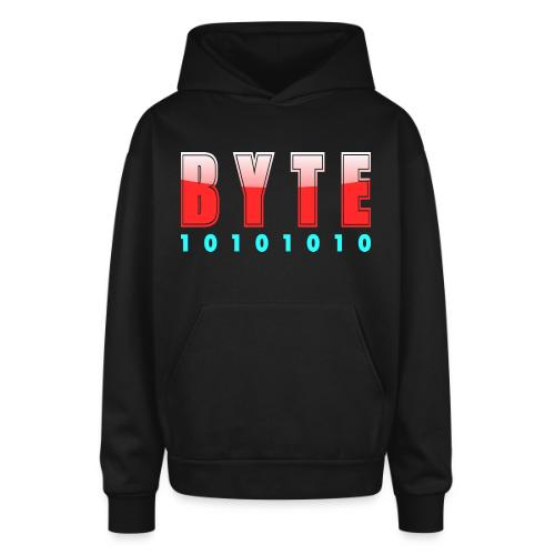 BYTE Binary Code Design - Oversized Hooded Sweatshirt